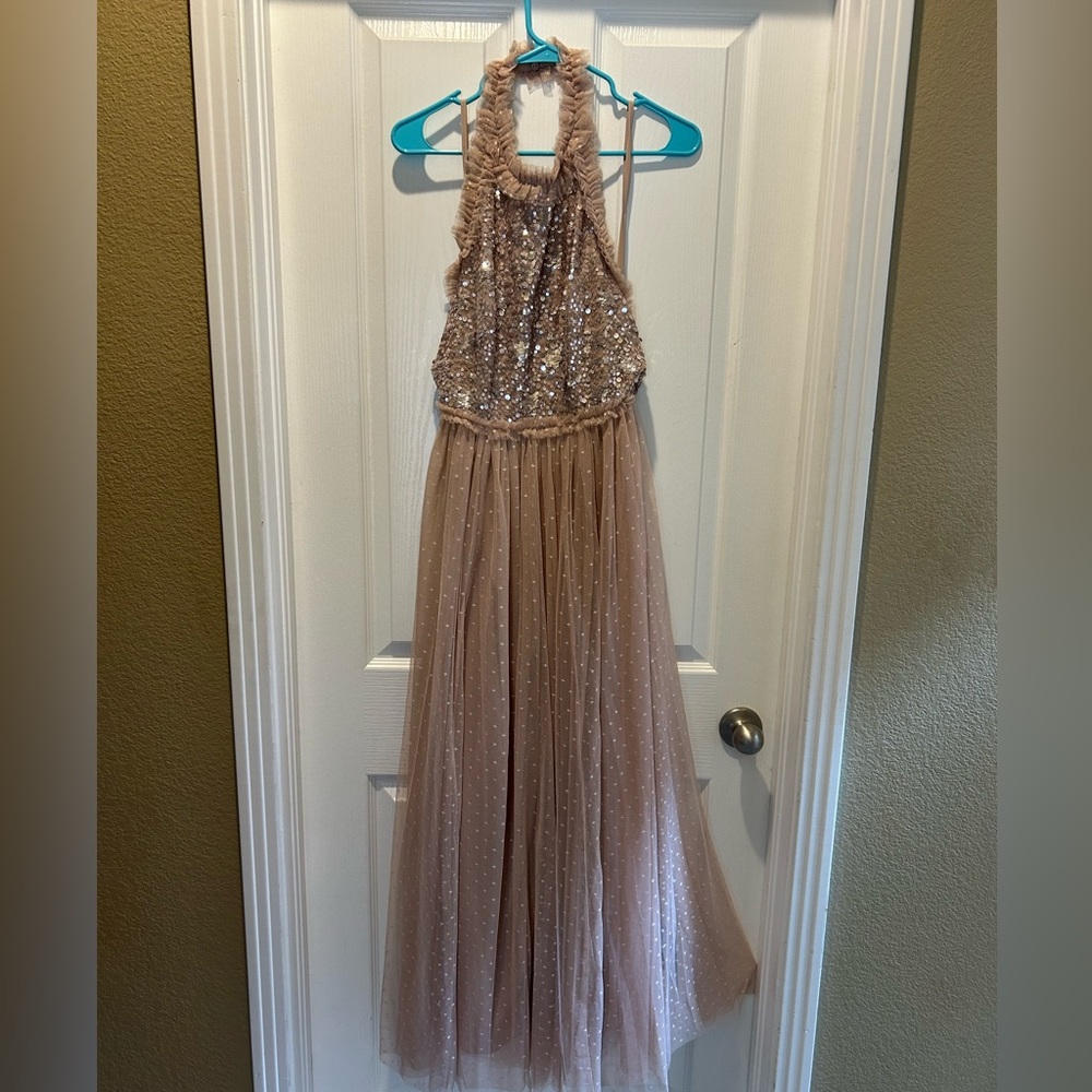 Needle & Thread Shooting Stars Bodice Halter-neck Ankle Gown